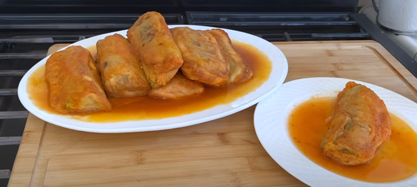 Rollitos de repollo con carne